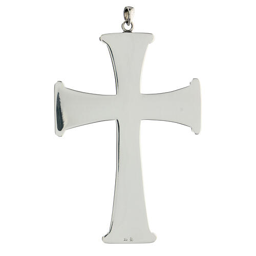 Crucifix pendentif pour évêque Molina argent 925 5