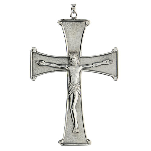 Crucifixo de colar alargada Molina prata 925 1