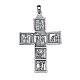 Molina cross for the neck, 6.3x4.5cm in sterling silver s1