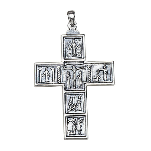Molina cross for the neck, 5x3.5cm in sterling silver 1