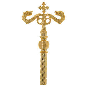 Molina Crozier in brass with olive branches and dove
