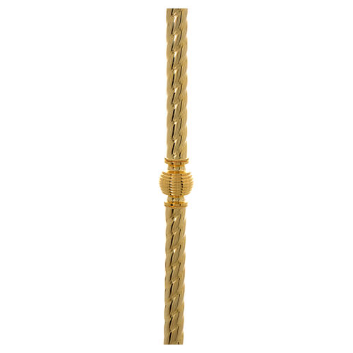 Crozier in gold-plated brass with case 3