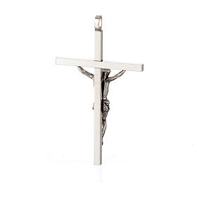 Krzyż pektoralny posrebrzany krucyfiks 10x6.5 cm s2