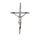 Krzyż pektoralny posrebrzany krucyfiks 10x6.5 cm