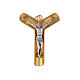 Pectoral cross in bicolor brass 9x6cm s1