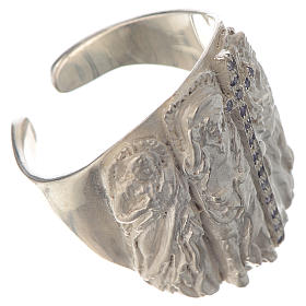 Articoli vescovili: Anello vescovile argento 925 e ametista Gesù