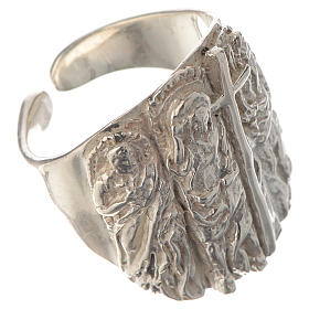 Bischofsausstattung: Bischofsring Jesus Silber 925 Bischofsausstattung: Bischofsring Jesus Silber 925