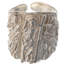 Articoli vescovili: Anello vescovile argento 925 Gesù