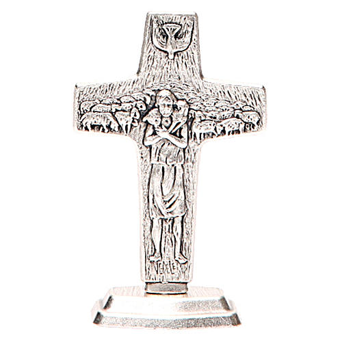 Krzyż z podstawką Dobrego Pasterza Papieża Franciszka. 3