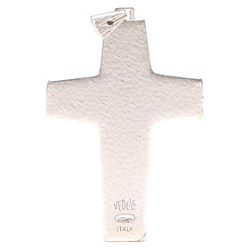 Croix pectorale Bon Pasteur métal 10x7 cm s2