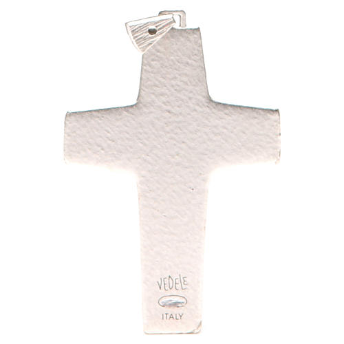 Krzyż pektoralny Dobry Pasterz metal 10x7 cm 2