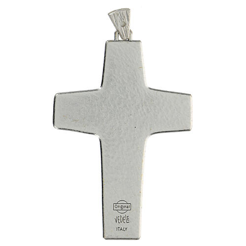 Krzyż pektoralny Dobry Pasterz metal 10x7 cm 4