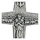 Krzyż pektoralny Dobry Pasterz metal 10x7 cm s2