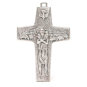 Croix pectorale Bon Pasteur avec boîte 20x14 cm