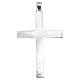 Pectoral cross, crucifix in two tone sterling silver s2