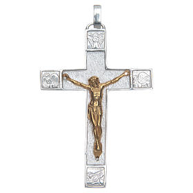 Brustkreuz Silber 925 Evangelisten Symbolen