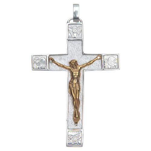 Brustkreuz Silber 925 Evangelisten Symbolen 1