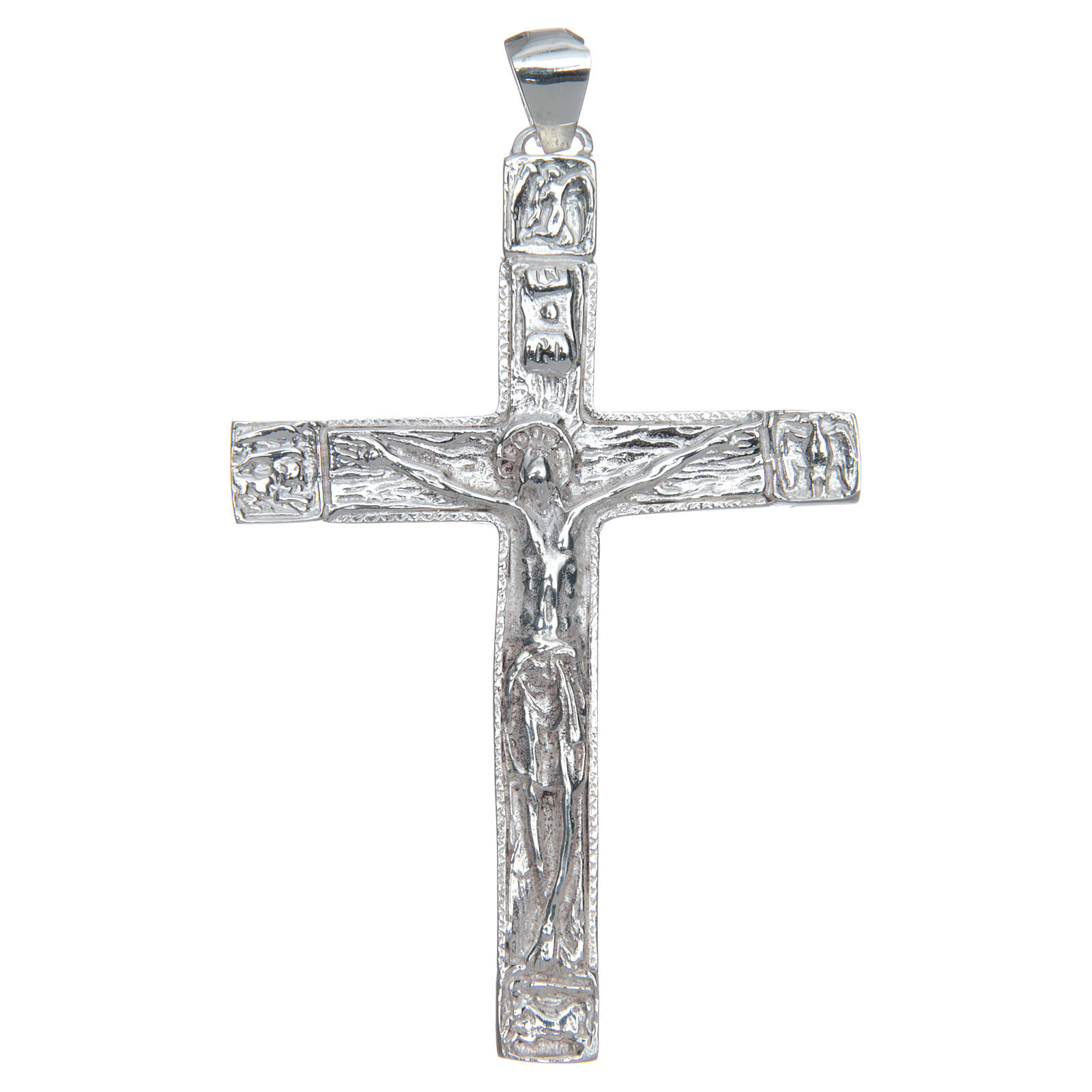 Pectoral cross with Crucifix in sterling silver | online sales on ...