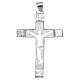 Pectoral cross with perforated body in sterling silver s1