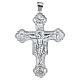 Cruz peitoral crucifixo prata 925 estilo bizantino s1