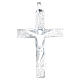 Croce pettorale Argento 925 bicolore con corpo traforato s2