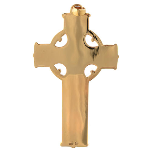 Pectoral cross Molina in sterling silver, golden 2
