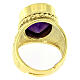 Bischofsring, mit Amethyst, 925er Silber vergoldet s4