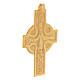 Pectoral cross with body of Christ, Celtic style, gold plated 925 silver s2