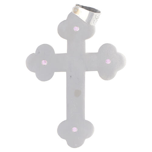 Pectoral cross with amethyst, 925 silver 3