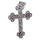 Pectoral cross with amethyst, 925 silver s2
