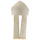 Mitre in wool and silk Jacquard, white and ivory Gamma s3