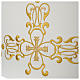 Mitre with golden embroidery, ivory s4