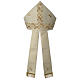 Mitre with squares decoration, golden ivory s1