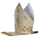 Mitre with gold squares decoration s3