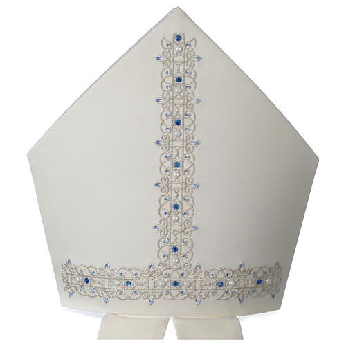 Mitre Limited Edition with decorative stones and Marian symbol 2