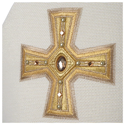 Mitre Limited Edition with Cross, ribbon and decorative stones 4