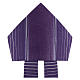 Miter in wool and lurex, purple and striped Gamma s2