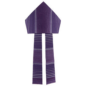 Purple striped Miter in lurex wool Gamma