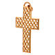 Pectoral cross woven design, in gold plated 925 silver s3