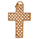 Croix pectorale tressée argent 925 doré s5