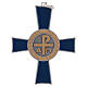 Alpha and Omega bishop cross in sterling silver s1