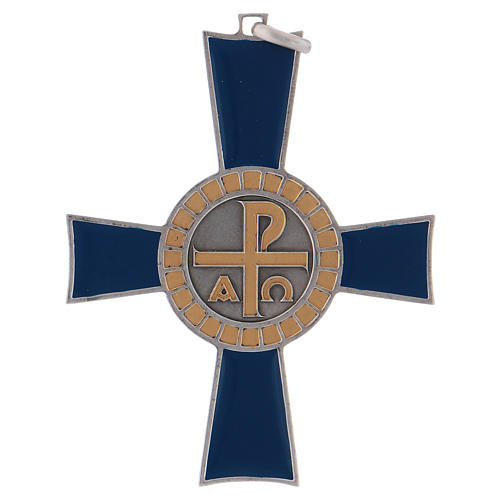 Croix pectorale Alpha et Oméga argent 925 1