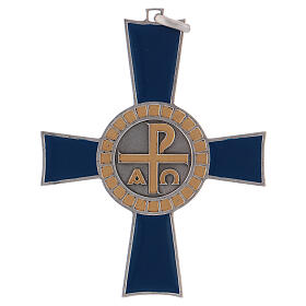 Bishop cross Alpha and Omega, in 925 silver