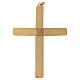 Croix pectoral avec rubis synthétique argent 925 doré s4