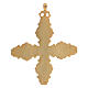 Croix pectorale avec cornaline et lapis-lazuli argent 925 doré s5