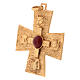 Brustkreuz aus vergoldetem 925er Silber, Evangelistensymbole s3