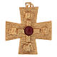 Cruz pectoral de los cuatro evangelistas plata 925 dorada s1
