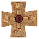 Cruz pectoral de los cuatro evangelistas plata 925 dorada s2