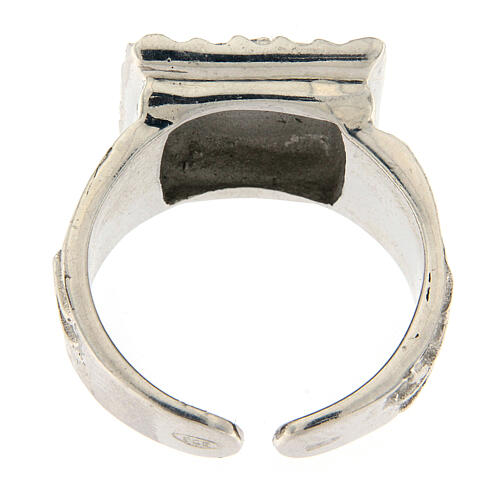 Bishop ring with fish in 925 silver 5
