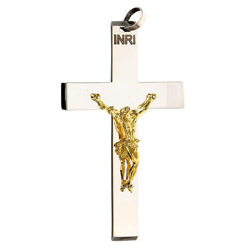 Krzyż klasyczny pektorał 9 cm ze srebra 925 2